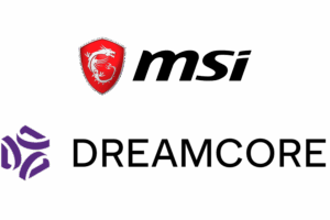MSI and Dreamcore logos here to represent their brand for their exclusive launch product at The Tech Show