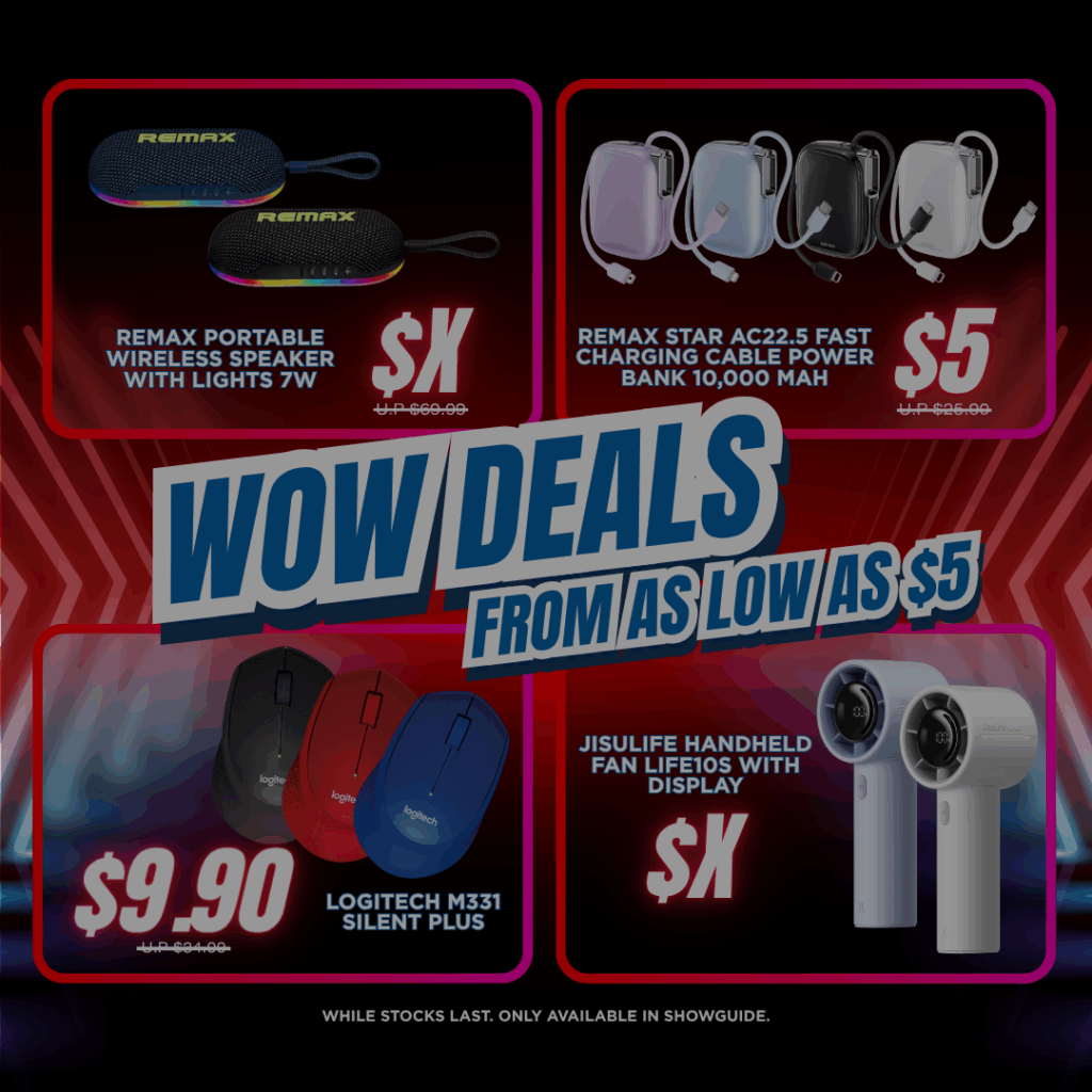 WOW Deals from as low as $5 | Remax Bluetooth Speaker | Remax Powerbank | Logitech Wireless Mouse | Jisulife Handheld Life10S fan